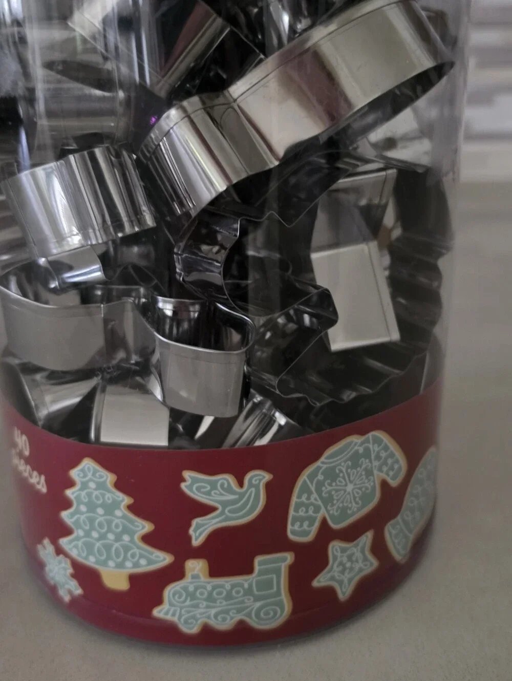 NEW Jo-Ann Fabric Christmas Cookie Cutters Set, 40-Piece Metal Cutters